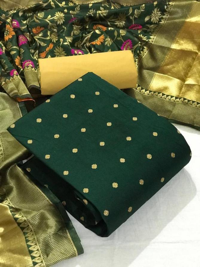 Tapatta Silk Booti Latest Fancy Wear Tapata Silk Dress Material Collection